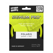 Signum Pro Tennis String Polaris (Durability+Power) neon yellow 12m Set